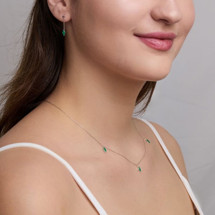 Zlatá kolekce šperků s brazilskými smaragdy 164081