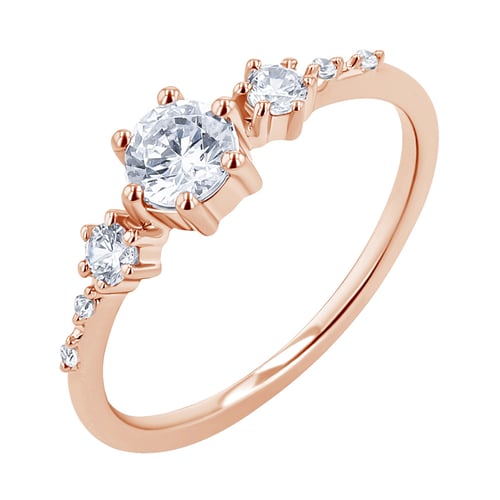 Zásnubní prsten s lab-grown diamanty Willa