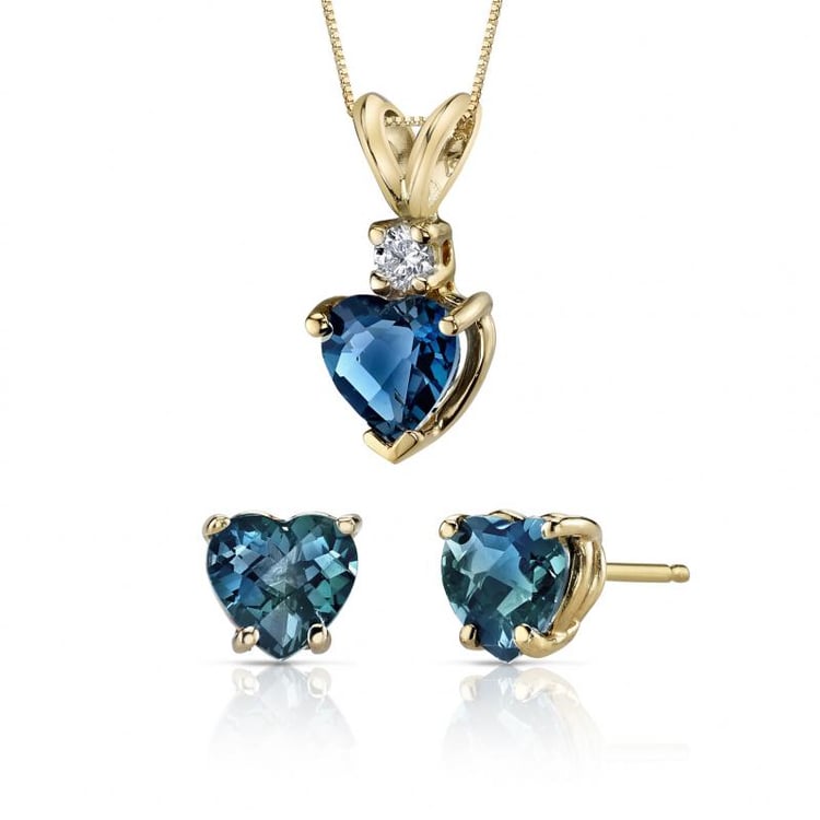 Zlatá kolekce šperků s londýnskými topazy Aynia 20672