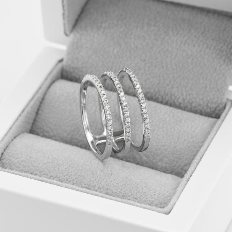 Trojitý eternity prsten ze zlata 49758