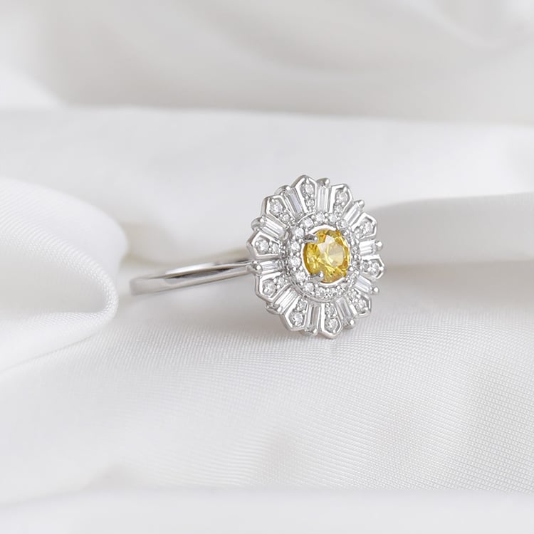 Prsten se syntetickými diamanty 92833