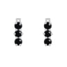 Stříbrné náušnice s černými onyxy 