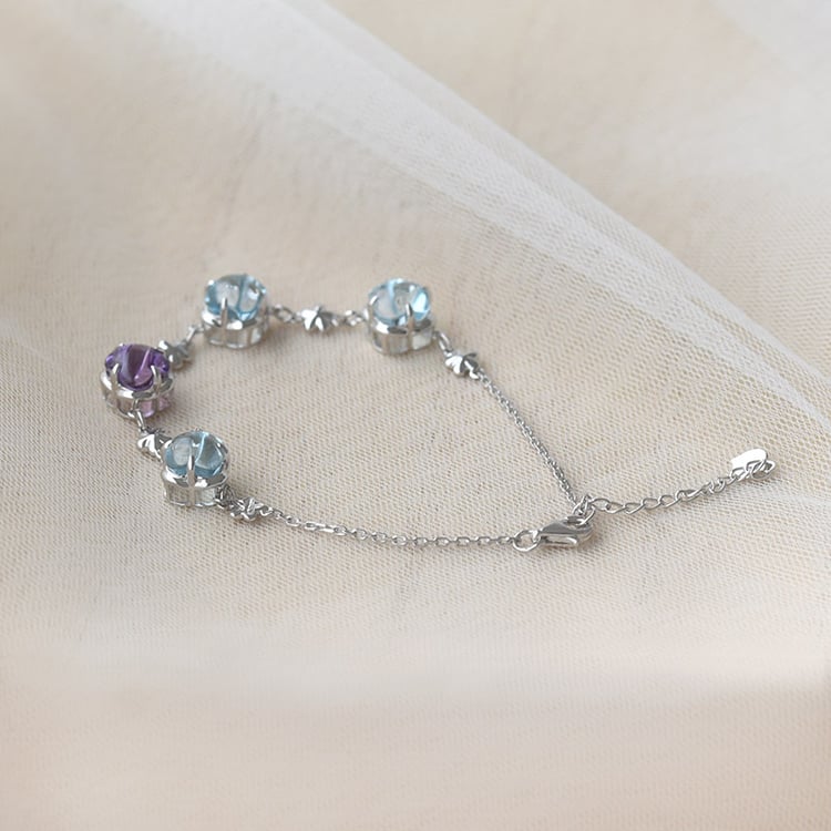 Zlatý náramek s ametystem 71315