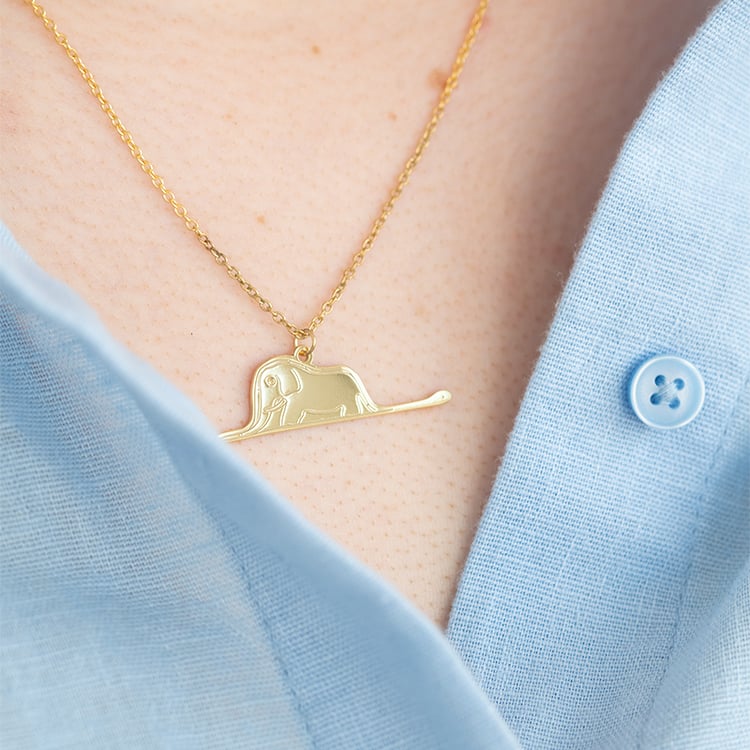 Přívěsek Malý princ se slonem a gravírem 125166