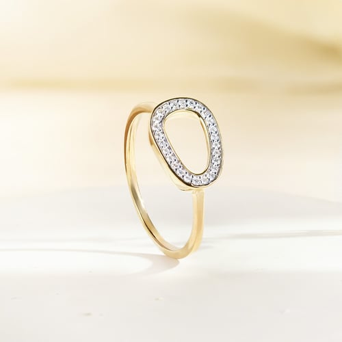 Zlatý prsten s lab-grown diamanty Terri