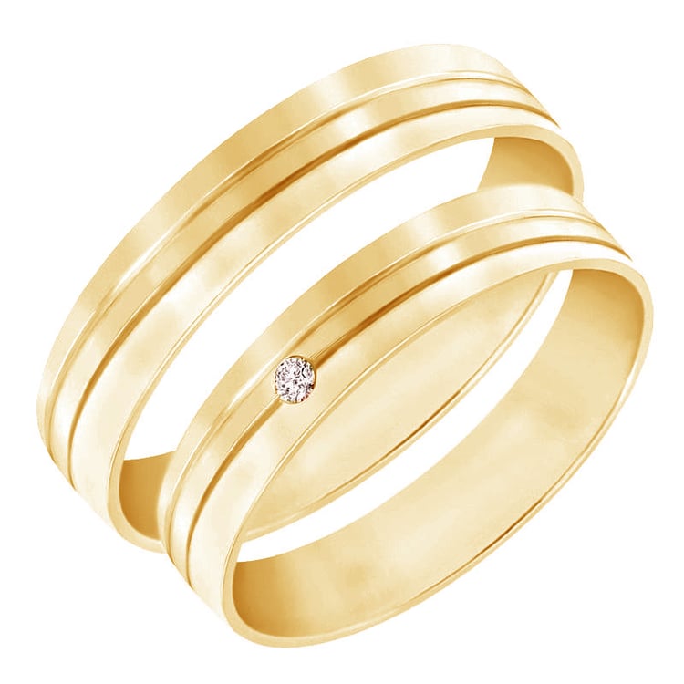 Snubní prsteny s diamantem 66682