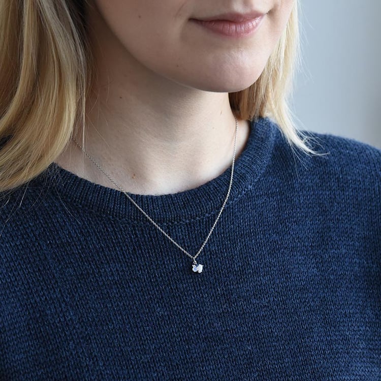 Jedinečný cluster náhrdelník ze zlata 74731