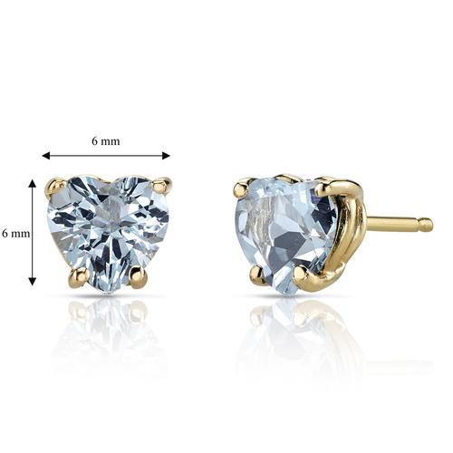 Náušnice s akvamaríny 18076