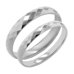 Zlaté snubní prsteny se vzorem Julito