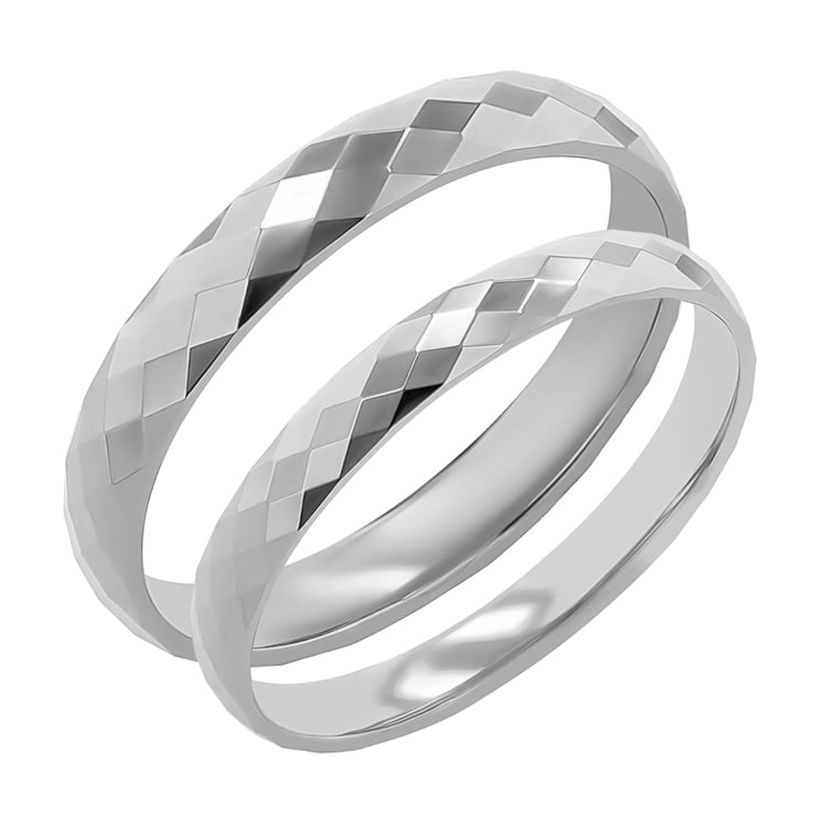 Zlaté snubní prsteny se vzorem Julito 117379