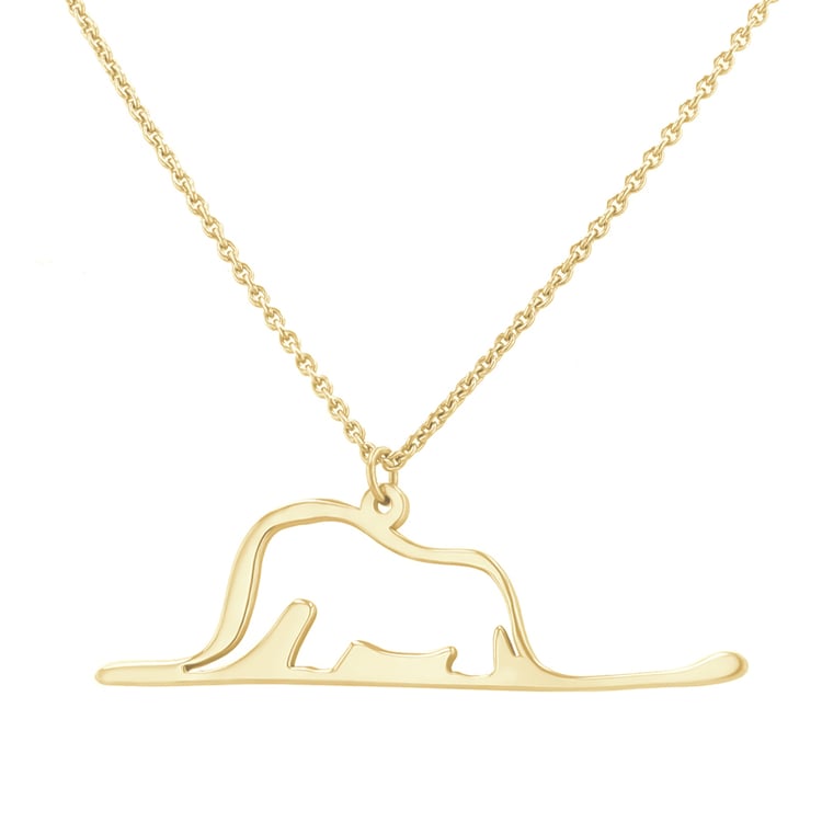 Stříbrný vykrojený přívěsek se slonem Malý princ