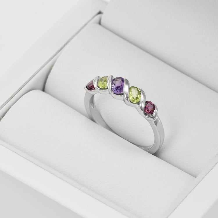 Prsten s drahokamy 29175