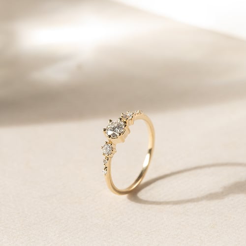 Zásnubní prsten s lab-grown diamanty Willa