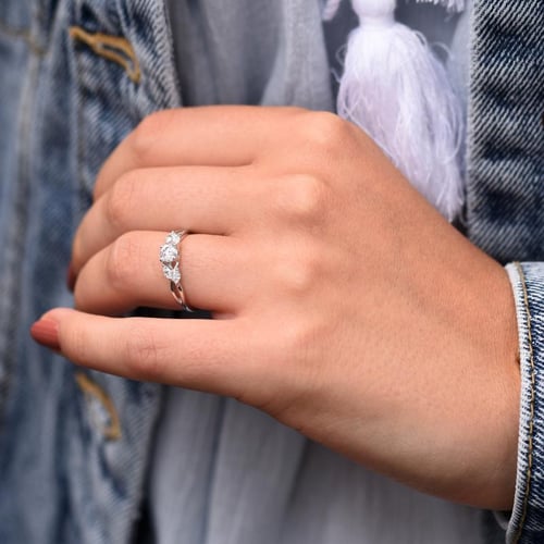 Set prstenů s možností výběru diamantu Halym