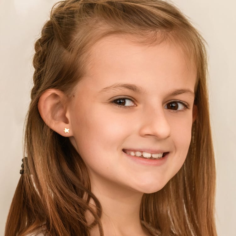 Šroubovací náušnice ve tvaru hvězdiček Malý princ 164333