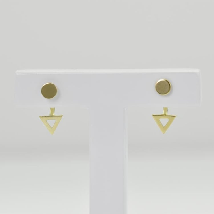 Zlaté fashion náušnice 16206