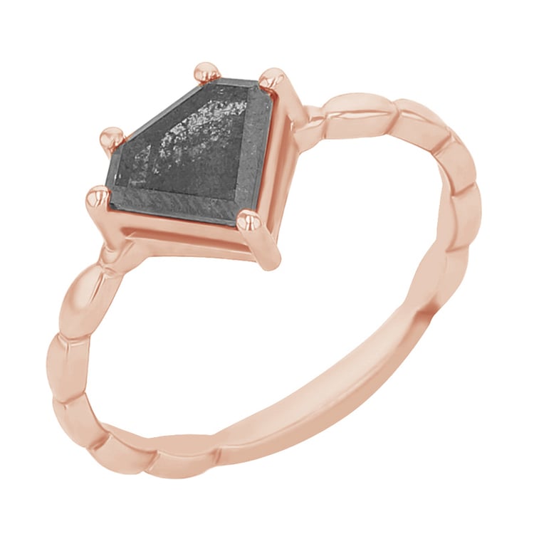 Zlatý prsten se salt and pepper diamantem Page