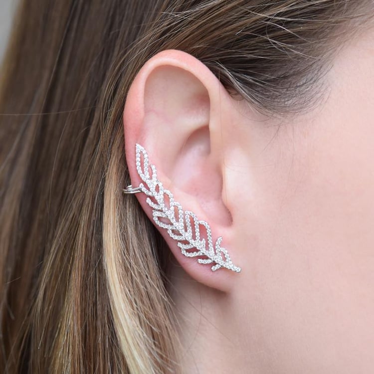 Fashion stříbrné náušnice 21359