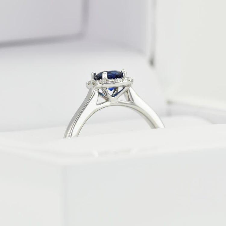 Zlatý safírový prsten 12828