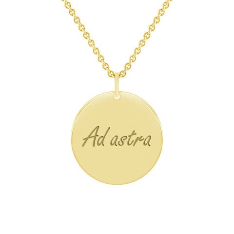 Stříbrný přívěsek s oboustranným gravírem Leasy 110297