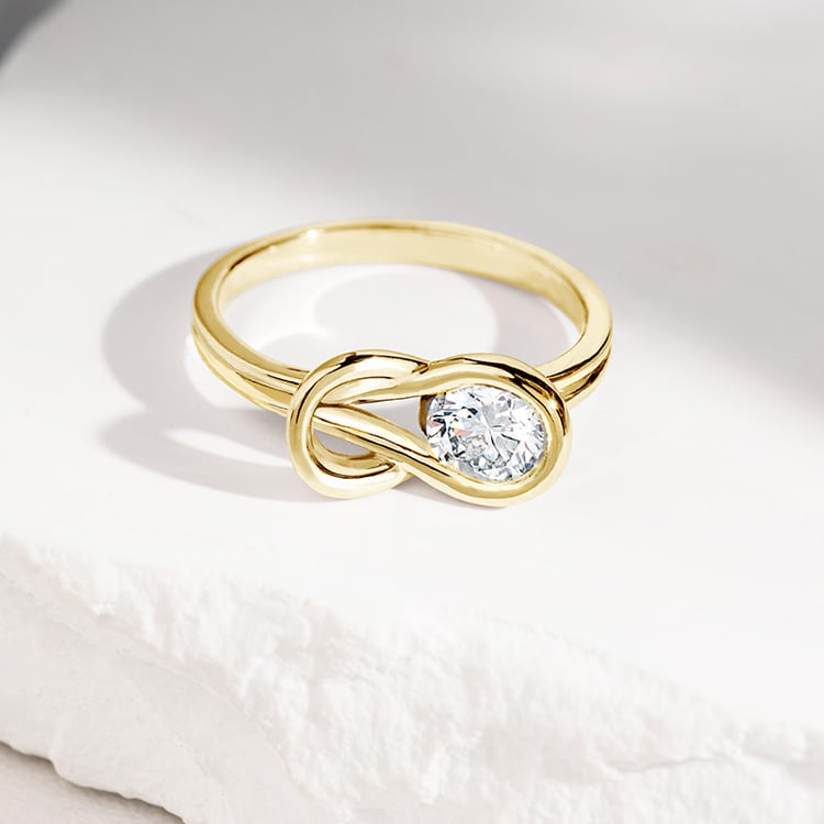 Moissanitový asymetrický prsten 156295