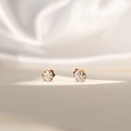Napichovací náušnice s lab-grown diamanty Mamie