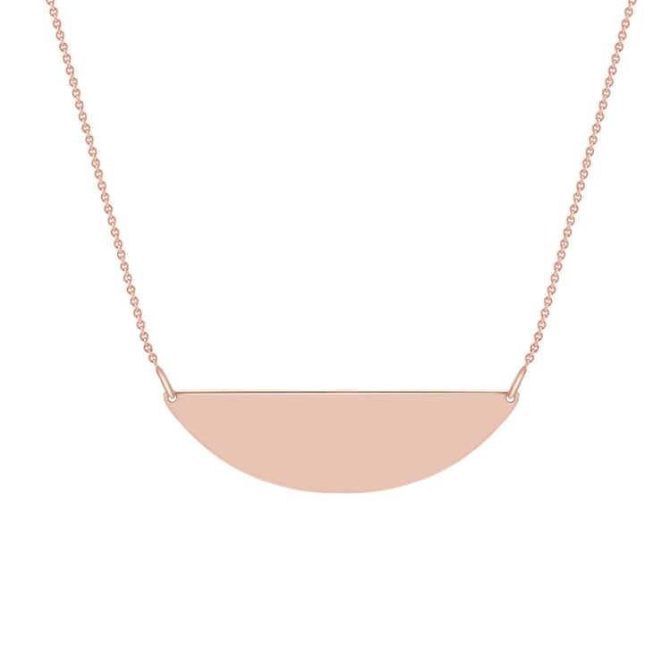 Zlatý náhrdelník ve tvaru půlměsíce Halfmoon