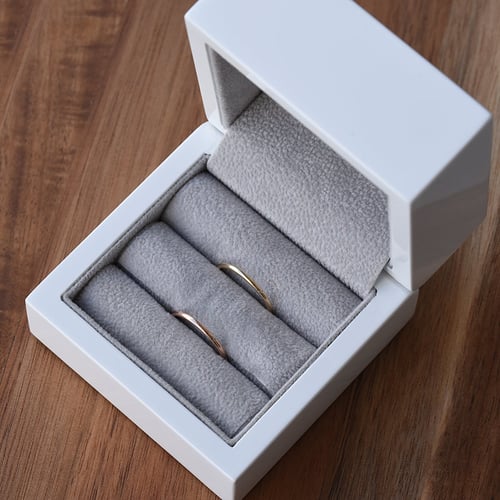 Minimalistický prsten s lab-grown diamanty a pánský komfortní prsten Olive