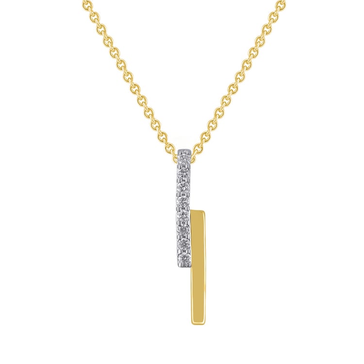 Zlatý přívěsek s lab-grown diamantem Katie