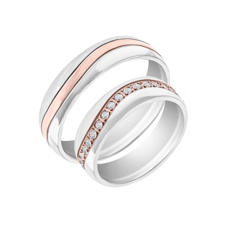 Snubní prsteny komforntího typu