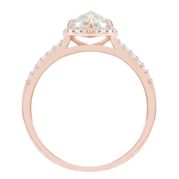 Zlatý prsten s moissanitem 40541