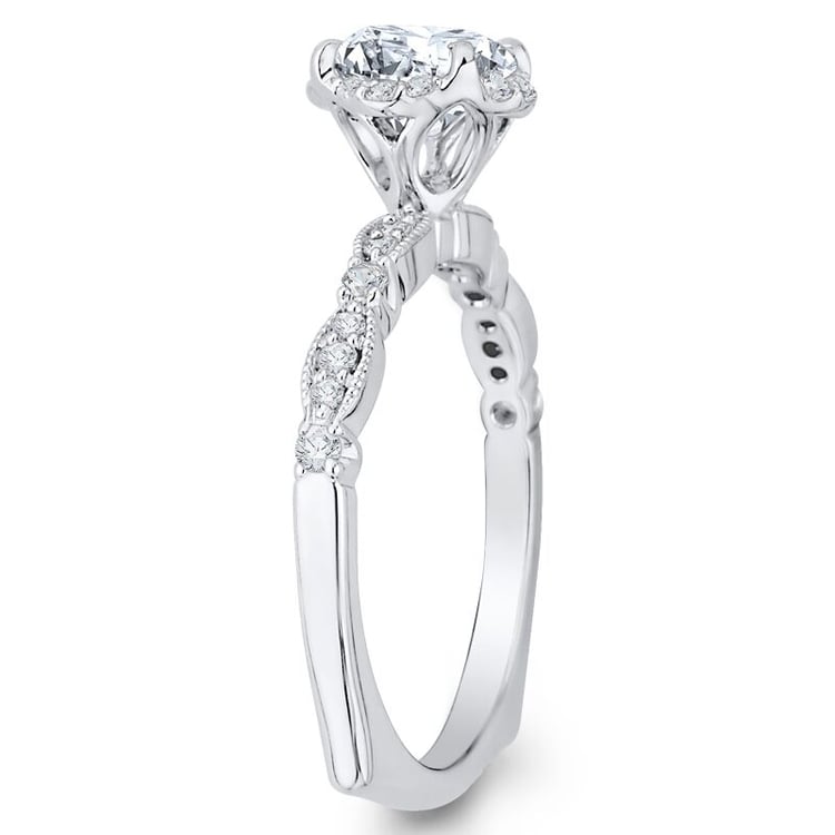 Zlatý diamantový zásnubní prsten 46382