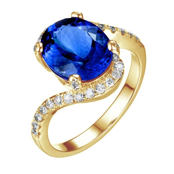 Zlatý prsten s drahokamem 83456