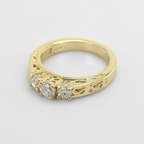 Vintage zásnubní prsten s lab-grown diamanty Lariah