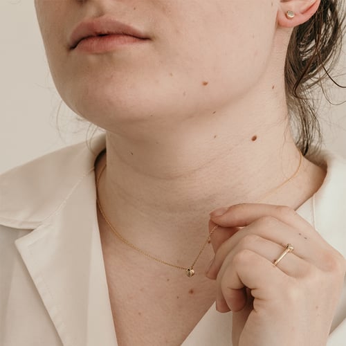 Minimalistická sada šperků se salt and pepper diamanty Jana