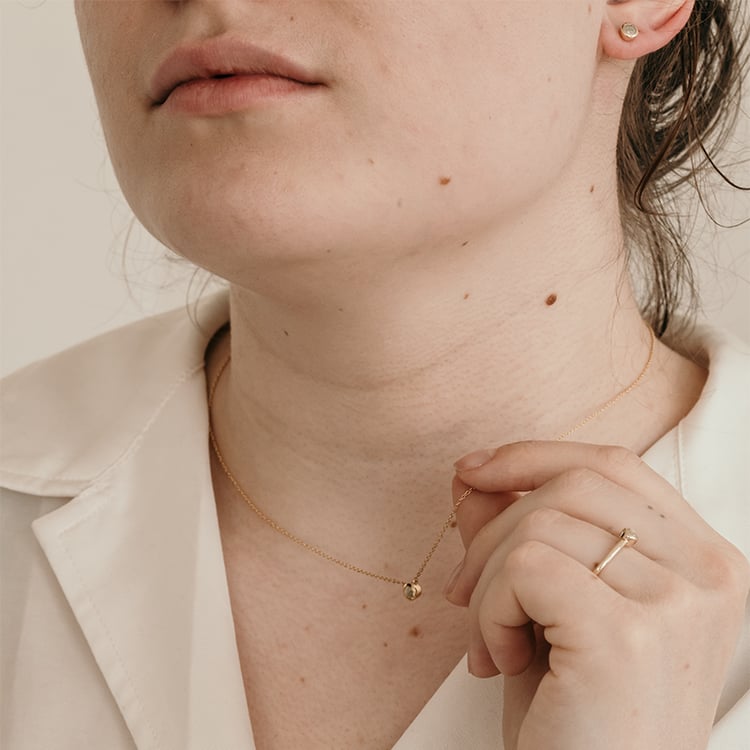 Minimalistická kolekce šperků se salt and pepper diamanty Jana 120955