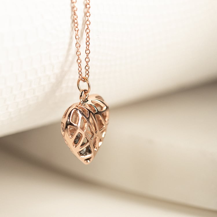 Přívěsek ve tvaru srdce se salt and pepper korálky Paisley 134754