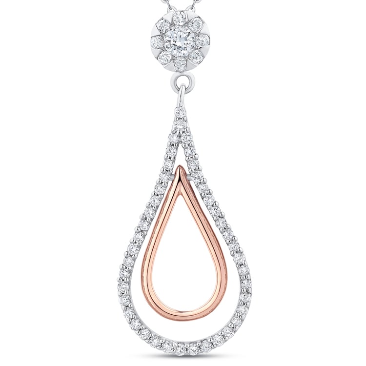 Romantický diamantový přívěsek