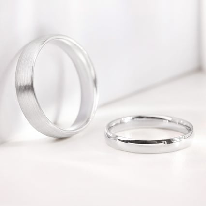 Komfortní snubní prsteny ze zlata Ygyn