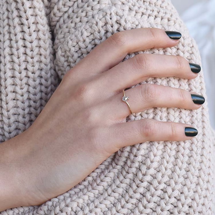 Prsten se salt and pepper diamantem 92700