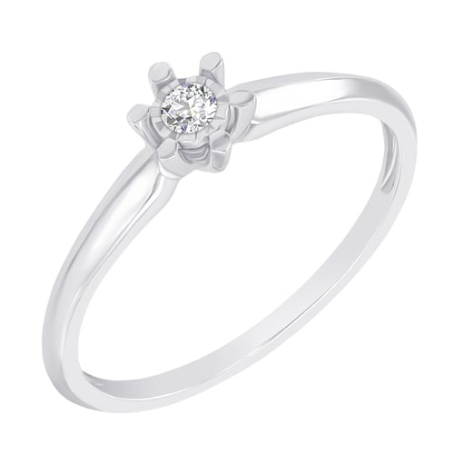 Solitaire prsten s lab-grown diamantem Leandra