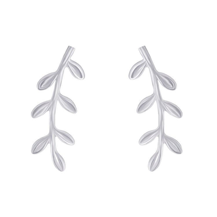 Stříbrné náušnice ear climber