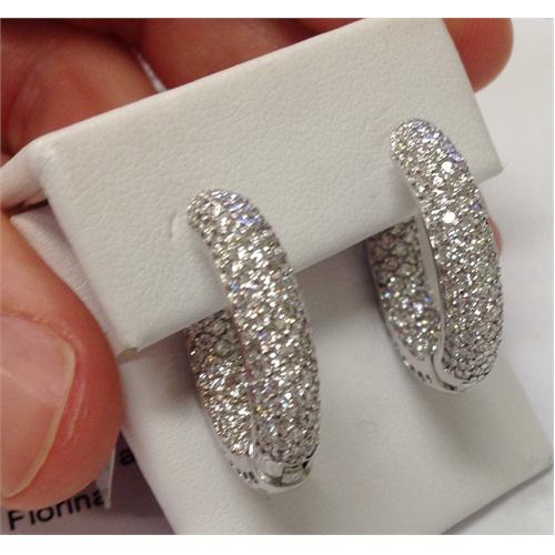 Zlaté náušnice s diamanty 4828