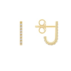 Minimalistické náušnice s lab-grown diamanty Passang