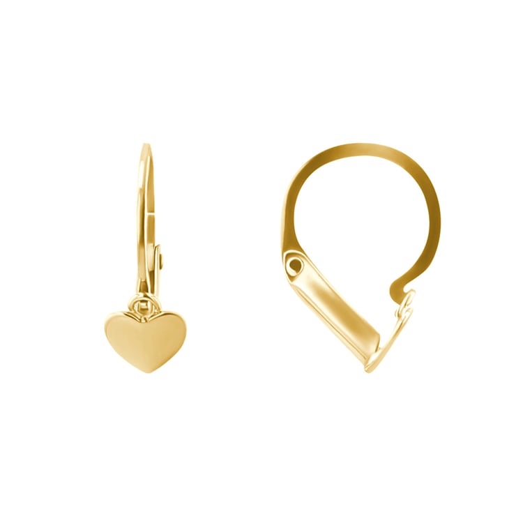 Zlaté dětské náušnice se srdíčky Angie 123918