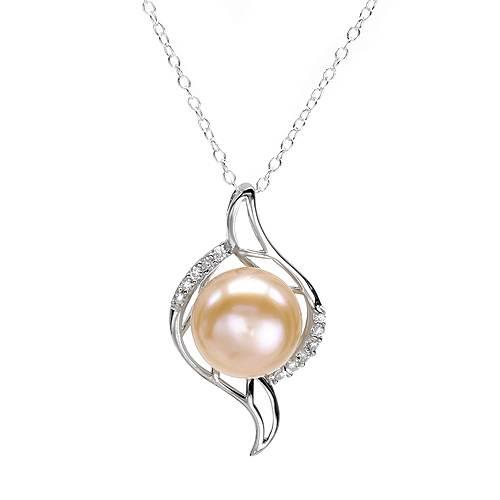 Stříbrný náhrdelník s perlou
