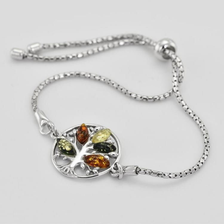 Náramek s jantary 26581