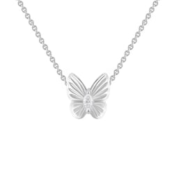 Zlatý přívěsek s lab-grown diamantem ve tvaru motýla Larisa