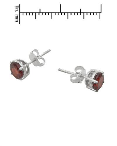 Jemné náušnice s granátem 783