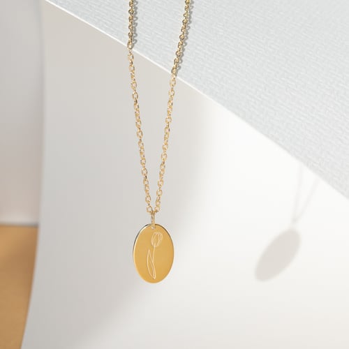 Romantický přívěsek s květinou a gravírem dle vaší volby Daisy